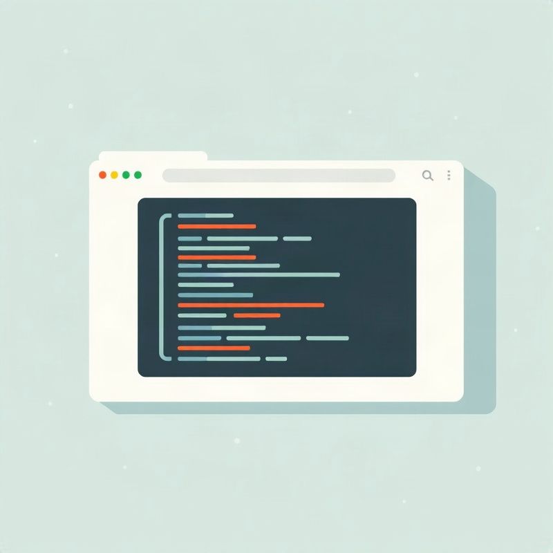 Okno prohlížeče s HTML strukturou a CSS mřížkou